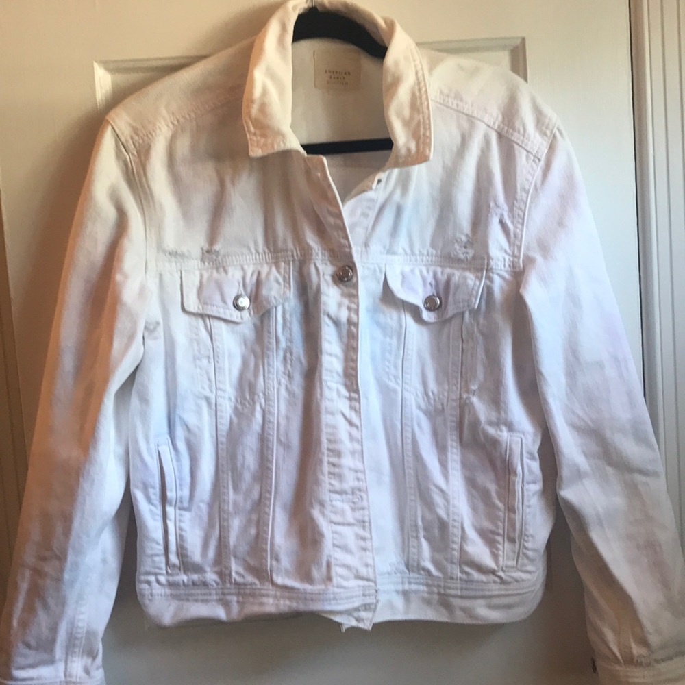 American Eagle lightly distressed jean jacket